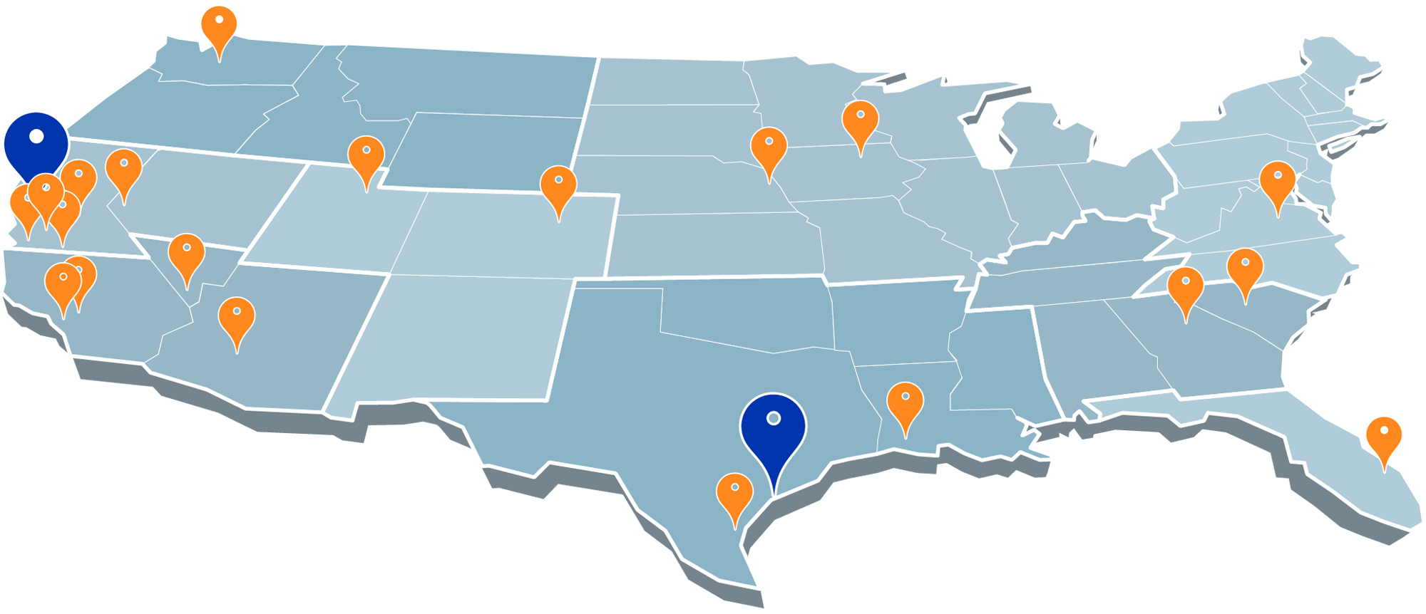 Crane Rental Locations Across the U.S.A.